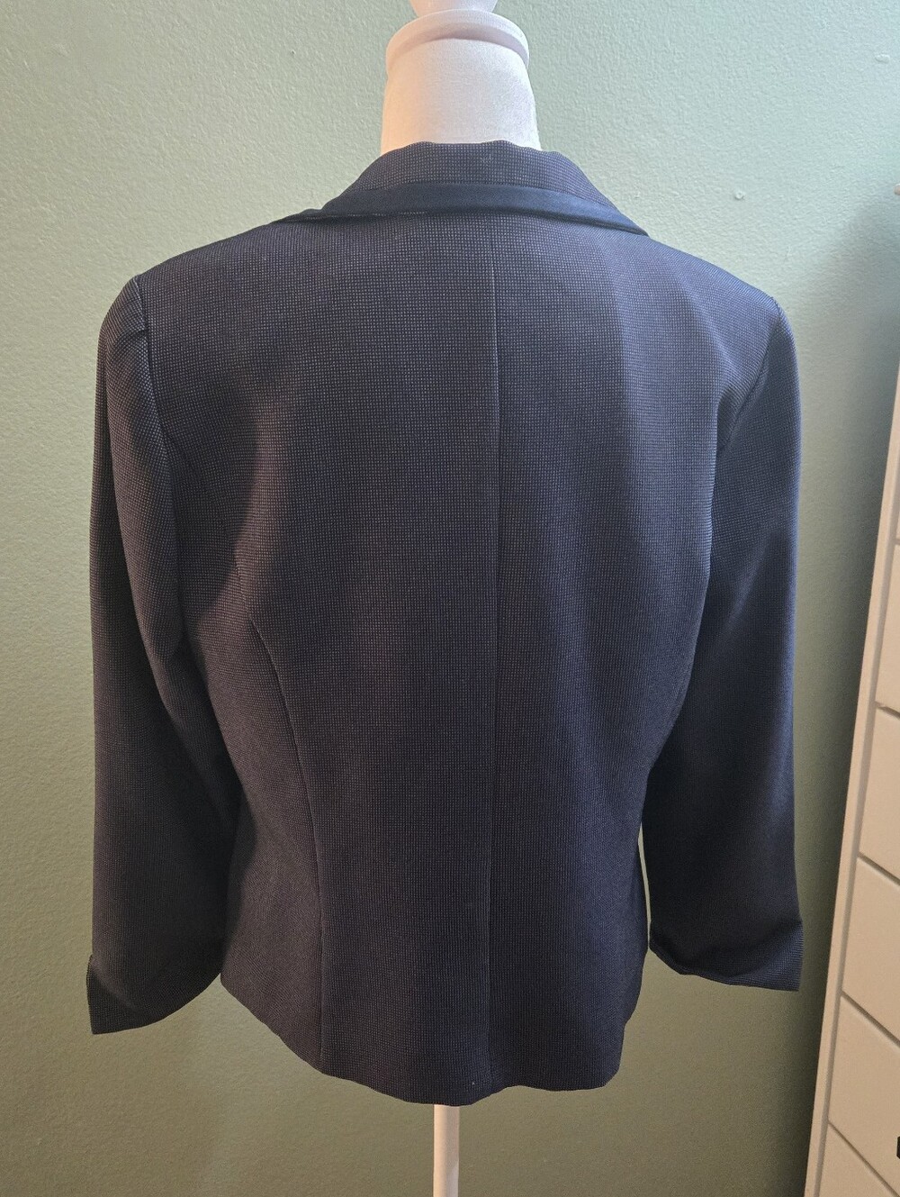 Coldwater Creek Navy Blue Open Front Blazer For Women - Picture 2 of 14